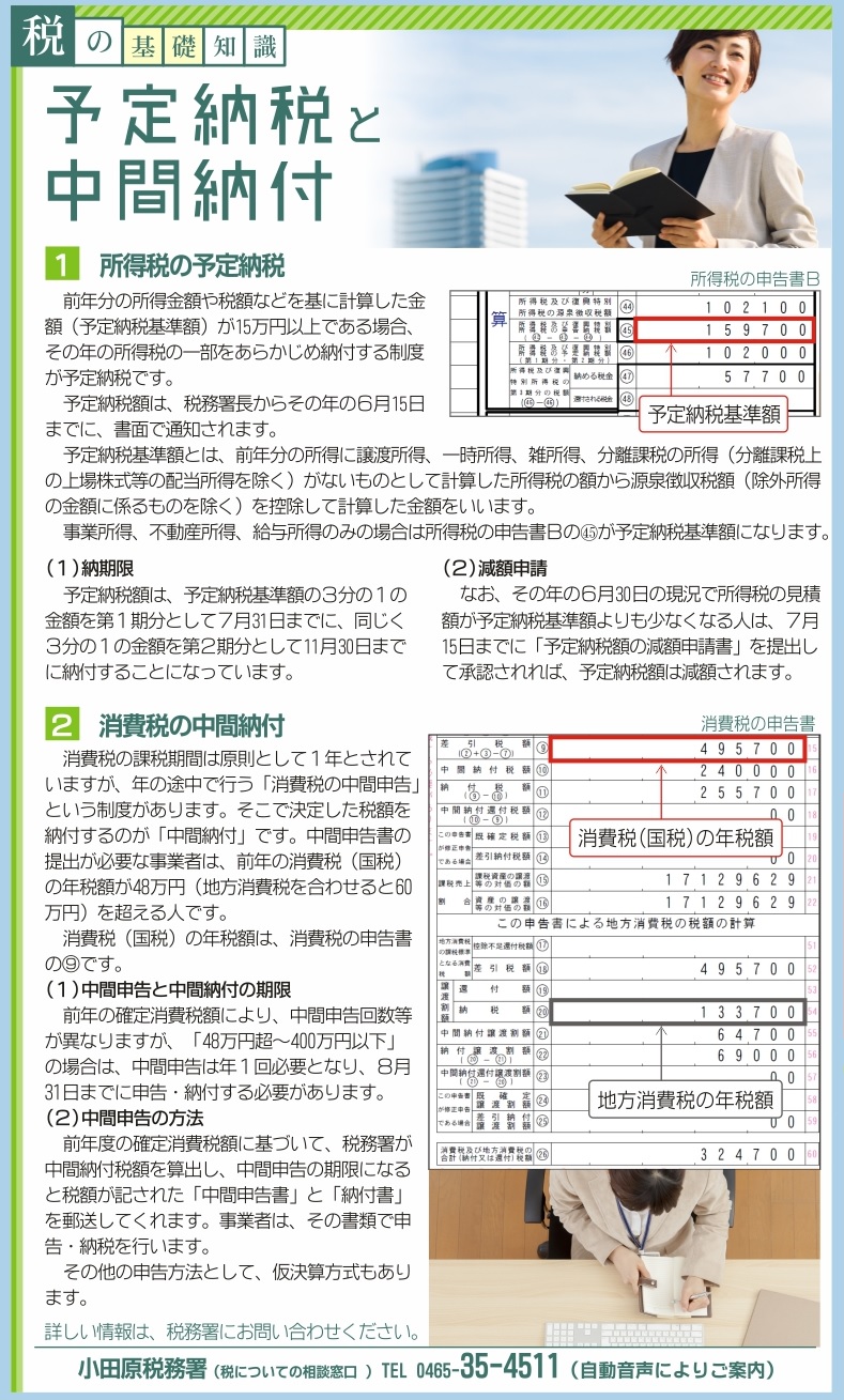 予定 納税 額 と は