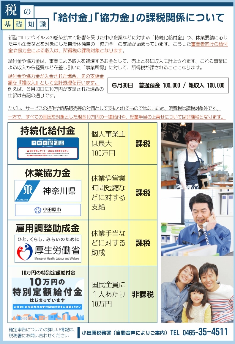 持続化給付金仕訳